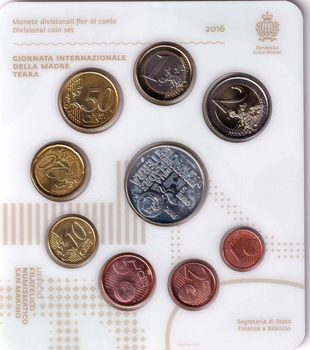 San marino coin set 2016 - coin,