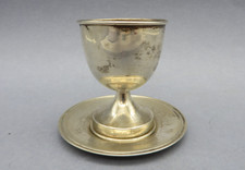 PORTAUOVO CON PIATTINO IN ARGENTO 800 - Gr. 20,64