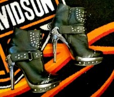 STIVALETTI NEW ROCK M. Punk 003-c1 - Pelle Gothic - Usato - OTTIMO STATO