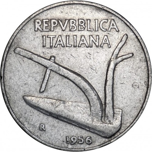 Lire 1956 aratro e - lire,