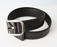 GUCCI CINTURA cintura in pelle UNISEX 449716 taglia 90 marrone argento