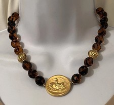Collana con ciondolo perle