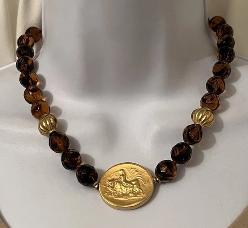 Collana con ciondolo perle