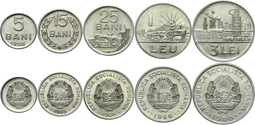 Romania lotto monete 5 - -,