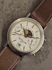 CHS. TISSOT & FILS  CHRONO LUNAR PHASES 1853VALJOUX 7734 SWISS MADE MECHANICAL