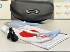 Oakley Radar EV Path telaio argento con icone rosa fluo - costruzione personalizzata / OEM Oakley