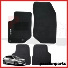 TAPPETI PEUGEOT 208 DAL 2019 IN MOQUETTE CON RICAMO E 2 FISSAGGI 4 PZ 