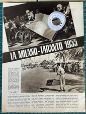 Raro Inserto Corsa MILANO-TARANTO del 1955