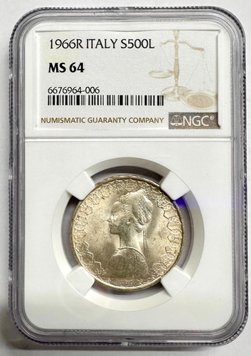 1966 italia argento - 1966, lire