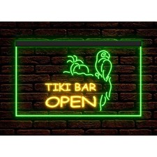 Insegna Neon Illuminata Tiki