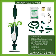ASPIRAPOLVERE VORWERK FOLLETTO KOBOLD 135 HD 40 TUBO BOCCHETTE (NO 200 140 131)