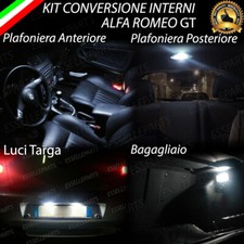 KIT LED INTERNI COMPLETO ALFA ROMEO GT + LUCI TARGA LED 6000K BIANCO GHIACCIO