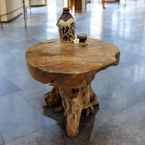 Tavolino teak radica - tavolino,