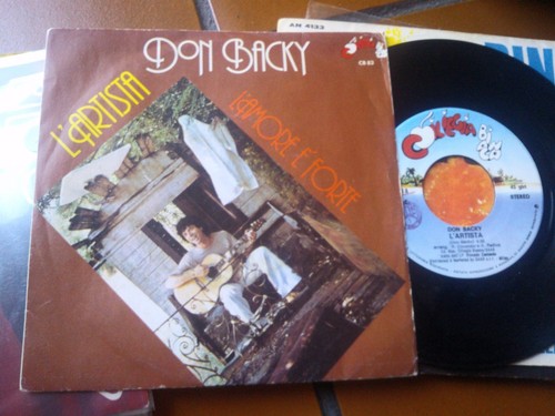 Don backy artista l amore - 7",