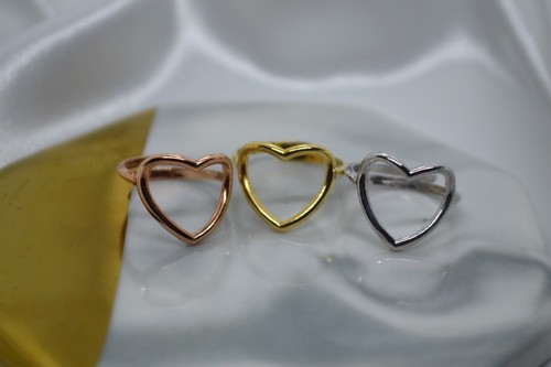 Anello cuore grande - , filo