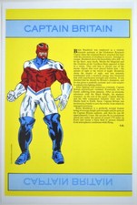 CAPTAIN BRITAIN PRINT w BIO