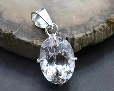 Ciondolo Zaffiro Bianco Taglio