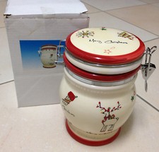 Barattolo Ermetico Contenitore Ceramica Natale Barattolo Natale Marry Christmas