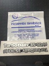 COPPIA ADESIVI DECORATIVI ADATTI A IVECO TURBO DAILY 35-10 ANNO 1990-1999