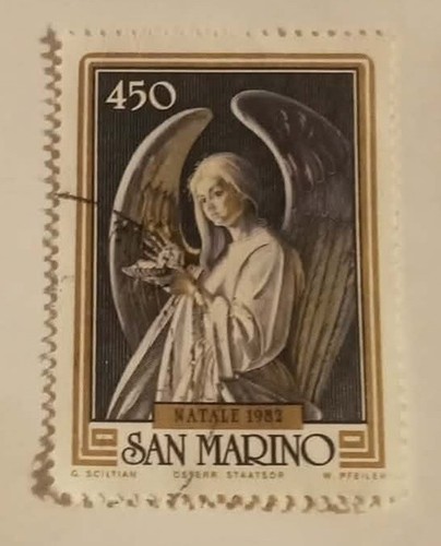 Francobollo san marino natale - francobollo, marino-natale