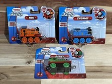 2019 Push Along Track master ferrovia in legno pressofuso Thomas + Percy + Nia NUOVO