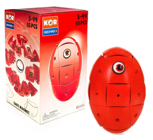 Geomag kor color rosso - rosso,, set