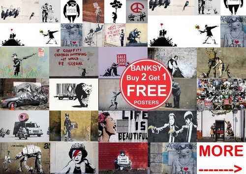 Banksy street art cool poster - banksy,