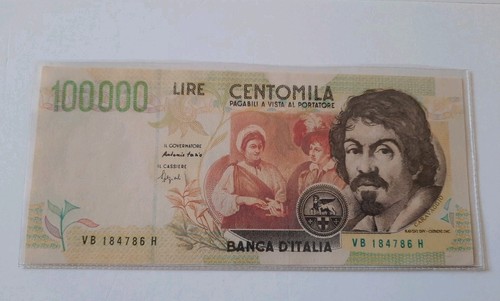 100000 lire caravaggio - lire,