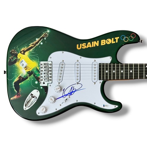 Chitarra firmata usain bolt - chitarra,