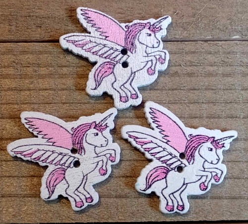 Bottoni unicorno cavallo - bottoni,