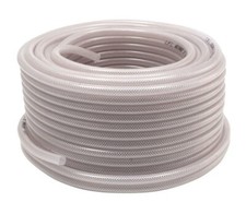 TUBO RETINATO PVC ALIMENTARE Ø 10X16mm TRASPARENTE LUNGO 4 mt.