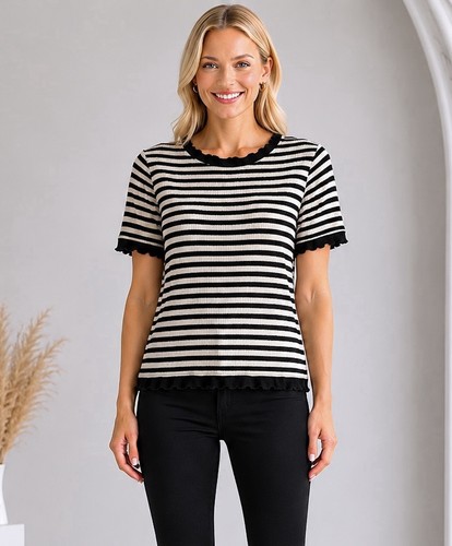 Maglione zara nero righe - zara,