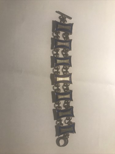 Bracciale con smalti blu