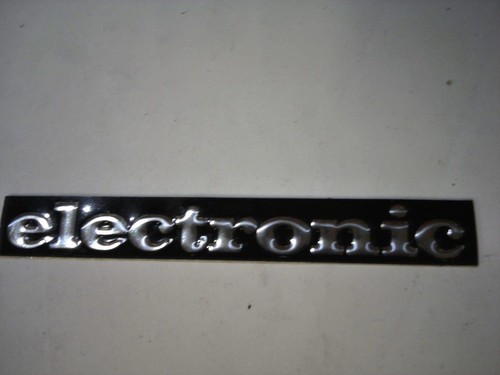 Targhetta adesiva elettronic - targhetta,