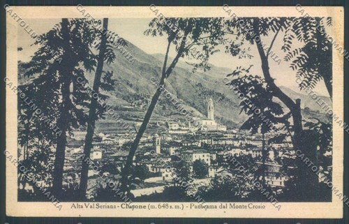 Bergamo clusone cartolina - bergamo,