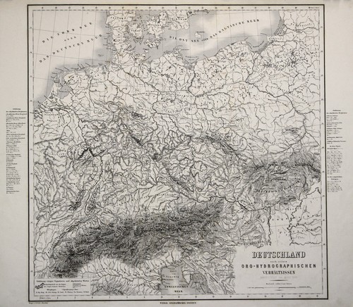Germania flusskarte originale - germania,