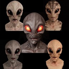 ? Halloween Alien Mask – Maschera Aliena in Lattice – Cosplay Horror UFO Skull