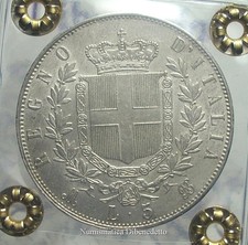 Regno - Vittorio Emanuele II - 5 Lire 1873 M - SPL / FDC -  Periziata - Lustro
