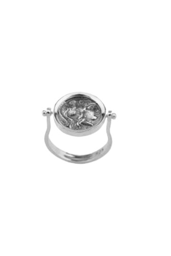 Anello argento con - in, moneta