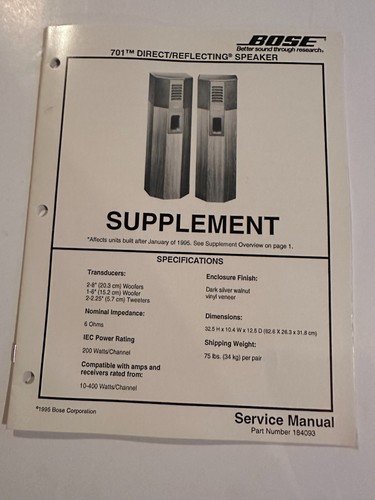 Manuale servizio originale - servizio,