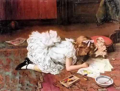 Dipinto olio george - , van