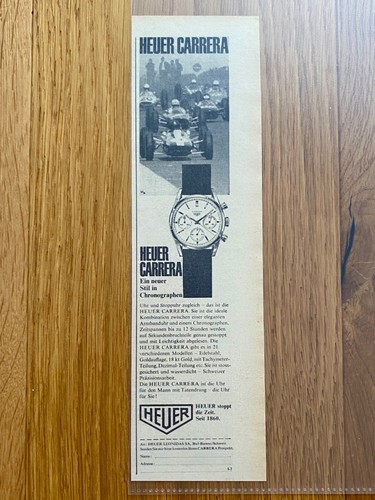 1964 heuer carrera cronografo - heuer,