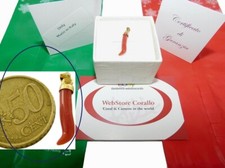 Corallo rosso italiano in pietra preziosa naturale e oro 750 18 kt per uomo donna Made Italy