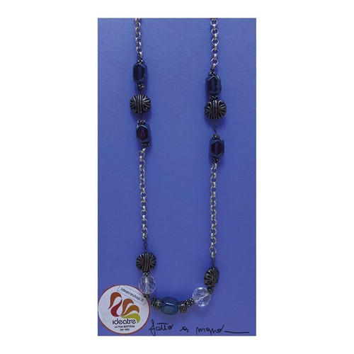 Collana con perle cristallo - collana,