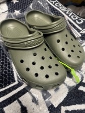crocs verde militare nuovo 10