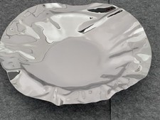 ALESSI CESTINO / VASSOIO / CENTROTAVOLA “90085 PORT” 37cm ACCIAIO INOX