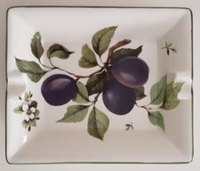 Posacenere Ceramica Tiffani Boutique Con Prugne Made In Italy Nuovo