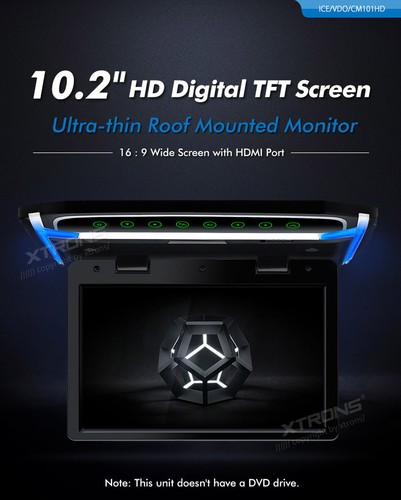 Monitor tetto xtrons cm101hdd - tetto,