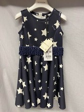 Monnalisa gonna a cerchio completo per ragazze blu navy età 4 - nuovo con etichette