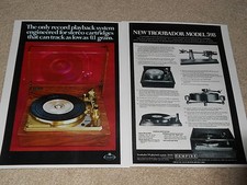 Pubblicità Giradischi Troubador Modello Impero 598, 2 pg, 1971, Articoli, Info, Colore